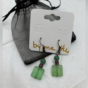Handmade Green Earrings